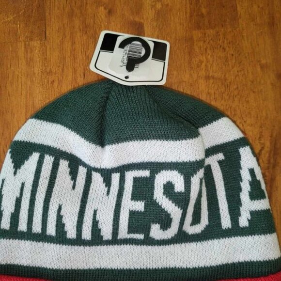 Minnesota Wild Beanie Toboggan Hat Cap ADULT Size Embossed Logo NHL New T1 - Picture 3 of 6